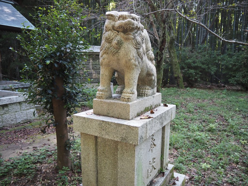 下松護國神社の阿形の狛犬